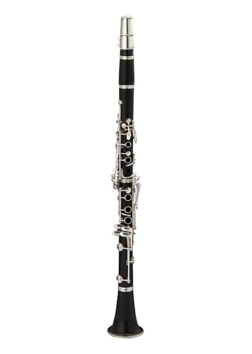 Clarinet,Woodwind,Instrument,On,A,White,Background.