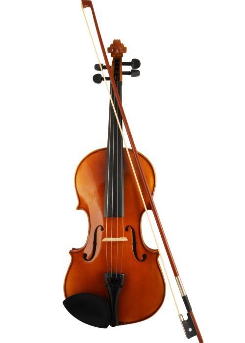 Violin,And,Bow,Isolated,On,White,Background